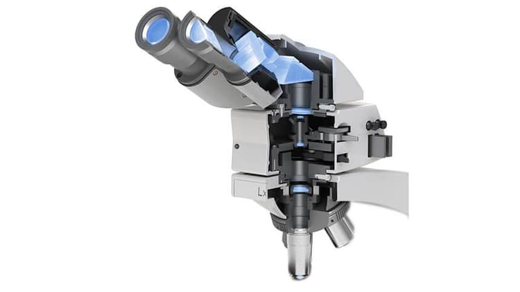 Labomed Lx POL Polarizing Microscope MaxLite™ Optics Cutaway